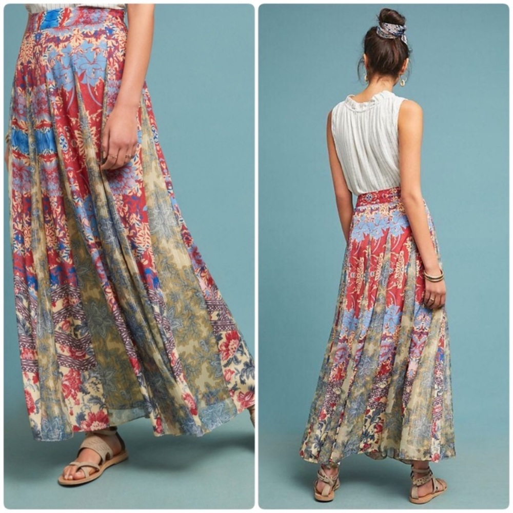 🆕NWT sz XS-S Anthropologie boho maxi skirt